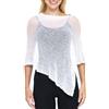 SHU-SHI, donne - Coprispalle coprispalle velato con poncho in maglia leggera taglia unica