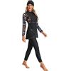 TaissBocco Full Swimming Costume Burkini for Women Modest Girls Swimsuit Islamic Swimwear Plus Size