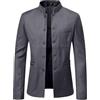 Generisch Blazer sportivo da uomo con monopetto e colletto alto | Giacca blazer in tinta unita, per il tempo libero, elegante, per lavoro, ufficio e matrimonio