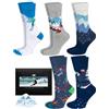 soxo Calze Uomo & Donna Divertenti - Idee Regalo Per Chi Ama Sciare 35-45