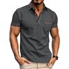Volemo Polo Uomo Manica Corta Cotone T Shirt Golf Tops Estivo