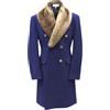 Generisch cappotto in lana uomo lungo, trench con colletto in pelliccia giacca monocromatica con bottoni a scatto e tasche giacca a vento oversize cardigan giacca calda e rilassata stile inglese