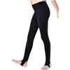 SHADOW DANCE UK Leggings da danza con staffa, per balletto, yoga, pattinaggio, collant ultra morbidi per balletto, ginnastica, scuola (bambini/ragazze/ragazze), Nero , 9-10 Anni