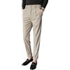 Oanviso Pantaloni da Uomo Business Pantalone da Abito Velluto a Coste Elasticizzati Pantaloni da Lavoro Taglio Classico Elegante Pantaloni Autunno Casual Pantaloni Jogging Slim Fit Caldo B Kaki XL