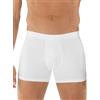 GARDA - 6 Boxer Uomo in Cotone Bielastico, Boxer con Elastico Ricoperto 3946 (Bianco, 3/S)