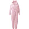Fulidngzg Pigiama Intero Donna Invernale in Pile Calda con Zip Orecchie di Gatto Pigiami Coppia Animali Comodo Simpatico da Mamma e Figlia Uguale Elegante per Casa Natale Carnevale,Rosa Chiaro,S