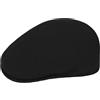 Kangol Coppola 504 Pepe Donna/Uomo - Cappellino da Uomo Berretto Piatto in Lana con Visiera Estate/Inverno Primavera Estate Autunno Inverno - M (56-57 cm) Nero