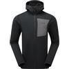 Rab Felpa con cappuccio in pile Superflux da uomo, Nero , S