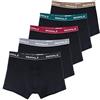 ROYALZ Boxer Uomo Classico Pacco da 5 Intimo Mutande Slip Elasticizzato 5 Pack(95% Cotone / 5% Elastan)