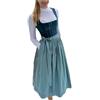 Generico Abito Classico Tradizionale Dell'Oktoberfest da Donna 2025 Costume Bavarese Tirolese Dirndl Elegante Costumi per Eventi Speciali e Feste in Maschera per Ragazze e Donna (a-Navy, S)