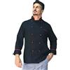 tessile astorino Giacca Cuoco Uomo Personalizzata - Casacca da Cucina Chef Nera e Rossa - Divisa Personalizzabile per Ristorante - Made in Italy (XS)