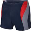 Ladeheid Costume da Bagno da Uomo Corto, Costume da Bagno da Uomo per la Spiaggia e la Piscina, Confortevole e Confortevole ENG LA40-255, Blu Navy/Rosso/Grigio, XXXXXXXL