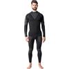 Ladeheid Completo Maglia e Calzamaglia Termiche Uomo LAGI003 (Nero/Grafite, S)