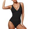 Generic Costume da bagno da donna sexy 2026, costume da bagno modellante per la pancia e la schiena scoperta, attillato, per spiaggia, vacanze, piscina e spa, elegante, classico, moderno, estivo, opaco, ad