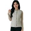 HAXNOHEY Gilet Piumino Leggero Donna Imbottito Smanicato Trapuntato Sottogiacca Invernale Senza Maniche Beige M