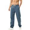 HOEREV Pantaloni Casual da Uomo in Lino