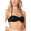 Goldenpoint Donna Costume da Bagno Tache - Parte Alta del Bikini - Fascia con Incrocio Leggermente Imbottita e Spallina Removibile Taglia 4B Colore Nero