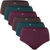 Celodoro Slip da donna in microfibra, confezione da 6, Colori autunnali., XX-Large