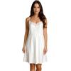 Liu Jo Milano Camicia da Notte da Donna Sottoveste in Raso e Pizzo con Spalline Regolabili Art. DL 0001 Colore Latte (Latte, 44)