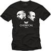 MAKAYA Maglietta Chemical Bros - T-Shirt Breaking Bad Heisenberg e Pinkman Uomo Nera XL