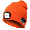 TAGVO Bluetooth 5.0 Cappello Berretti LED, Altoparlante Stereo Incorporato e Microfono, Inverno Caldo Lavorato a Maglia Senza Fili Bluetooth Cuffia Musica Lavabile Cappello per Corsa per Uomo Donna