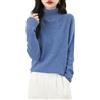 Chanyarn Maglione da Donna 100% Lana Merino Collo Alto 2025 Casual a Maniche Lunghe Senza Cuciture Maglia Maglione