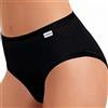JADEA Slip midi donna cotone e modal (6, nero)