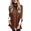 Generic Maglione Lungo Donna per Leggings Sweater Pants Maglione A Collo con Maniche Lunghe da Donna più Recente del 2025 Spalle Scoperte Maglia Lana Khaki XL