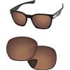 PapaViva Lenti di ricambio per Oakley Garage Rock OO9175, Marrone rame., Garage Rock