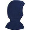 tevirP Passamontagna da inverno, per bambini, per ragazzi e ragazze, in 100% lana merino, fatto a maglia Blu scuro s