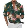 Oanviso Camicie Casual Uomo Hawaiana Manica Lunga Camicia A 01 L