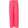 malito more than fashion Pantaloni da donna plissettati, morbidi e fluenti, in chiffon, lunghi estivi, alla moda, 883, Colore: rosa., L-XL