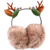 KOMBIUDA Cerchietto Natalizio con Paraorecchie Antler per Design Compatto con Corna per Inverno Festivo