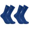 Carhartt Force - Calzini da uomo di peso medio, confezione da 2 paia, blu scuro Horizon, L (confezione da 2)