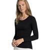 Intimitaly Magliette Intime Termiche da Donna, Pacco da 2, Cotone Caldo, Aderenti, Bianco e Nero - Canotta Intima Donna Termica (IT, Testo, M, Regular, Regular, Nero)