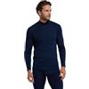 Mountain Warehouse Merino - Baselayer Termico a Maniche Lunghe da Uomo - Traspirante, Mezza Zip, Maglietta Comoda e Calda, Invernale Blu Navy 3XL