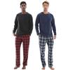 SaneShoppe Set Pigiama a Maniche Lunghe da Uomo Regalo per Gli Uomini| Pigiama di Cotone| Top in Pile Termico