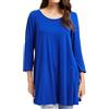 Enmain Maglietta a Maniche Lunghe con Girocollo da Donna Tunica Top Casual Camicette Maglietta Donna Lunga