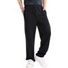 Onsoyours Pantaloni Sportivi Uomo Jogger Autunno e Inverno Pantaloni Tinta Unita Multitasche con Lacci Elastici in Vita Pantaloni Estate Pantaloni Larga A Nero L