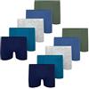 LOREZA ® 10 Boxer Ragazzi Boxer in Cotone Taglia 92-170 - 2-15 Anni