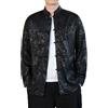 RUMAOZIA Uomini cinesi Abbigliamento Uomo Raso Mandarino Collare Camicie di Seta Collare Abito Cinese Tang Tuta Giacca Arti Marziali Kung Fu Camicie Cinese Tang Vestito Costumi Nazionali, O nero., XL