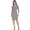 Tommy Hilfiger Adaptive Round Neck Stretch Jersey Stripe Shift Dress Abito a Turno Donna