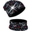 HECKBO Set Berretto & Scaldacollo 360° Riflettente per Bambini - 95% Cotone - Materiale elastico morbido e facile da curare - Beanie Primavera Autunno Inverno (48-54 cm)