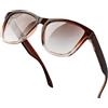 KANASTAL Marroni Occhiali da Sole Sfumati Uomo Donna Polarizzati Chiari UV400 Vintage Quadrati Alla Moda Classici Retrò Brown Sunglasses Women Men per Spiaggia Viaggio -Marrone Chiare
