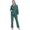 Amaxer Set Pigiama Caldo da Donna in Flanella 100% Cotone Set Pigiama Autunno e Inverno