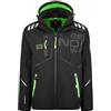 Geographical Norway Robin Men - Softshell Uomo Impermeabile Con Cappuccio - Abbigliamento Giacca Vento Tattica Outdoor - Escursionismo - Trekking Autunno Invernale Primavera (Nero M)