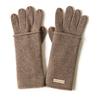 Prettystern Set Guanti Cashmere Touchscreen Da Donna in Cachemire 2 Pezzi Manicotti E Scaldabraccia Marrone Taupe