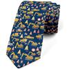 Loussiesd 145x8cm Escavatore Cravatte Uomo Veicoli da Costruzione Sottile Skinny Cravatte Attrezzature Camion Novità Cravatta Regalo Per Gli Uomini Giallo Oliva Affari Matrimonio Formale, Blu, giallo,