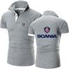 TUIAIFA Polo da Uomo for Scania, Polo Sportive Leggere a Maniche Corte, ad Asciugatura Rapida, for attività all'aperto, da Tennis, Golf, Magliette Sportive.(B,2XL)