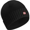 ACE Norway Cappello Invernale - Berretto in Lana di Pecora Lavorato a Maglia per Adulti - Berretto in Lana per Uomo e Donna - Nero